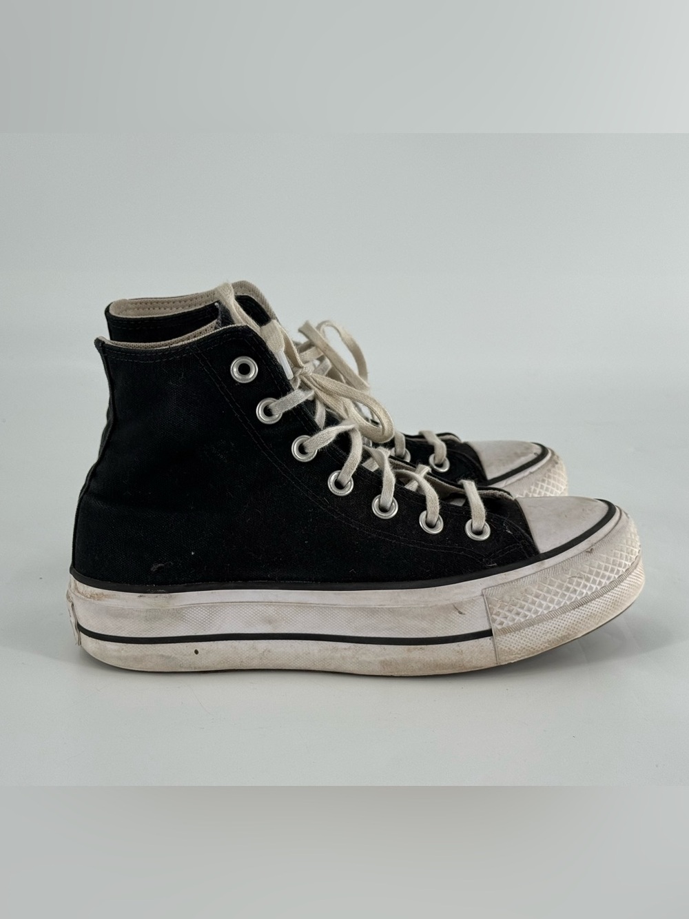 Platform Black Chucks Converse All Star Chuck‎ Taylor Hi Tops 6.5